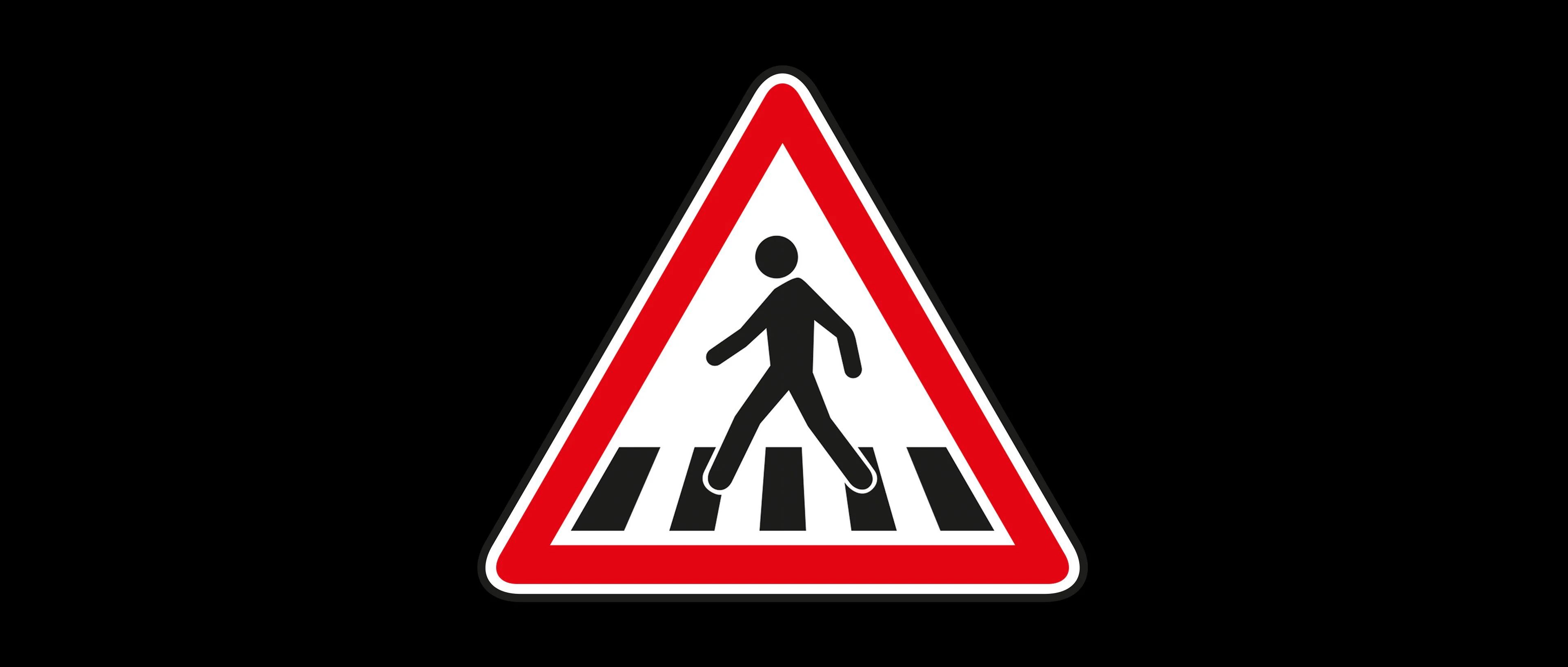 panneau de signalisation d'un passage piéton