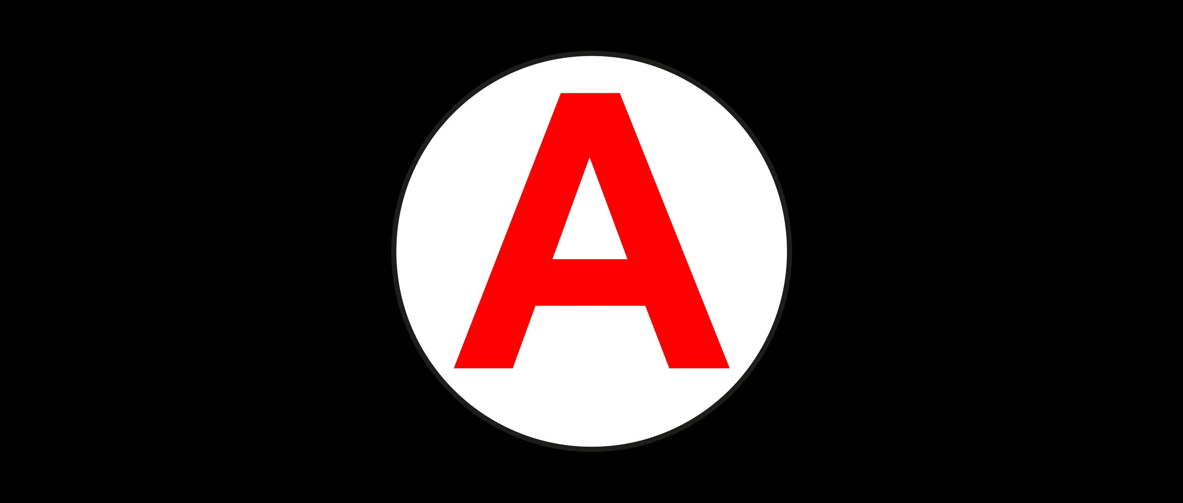 autocollant A pour jeune conducteur