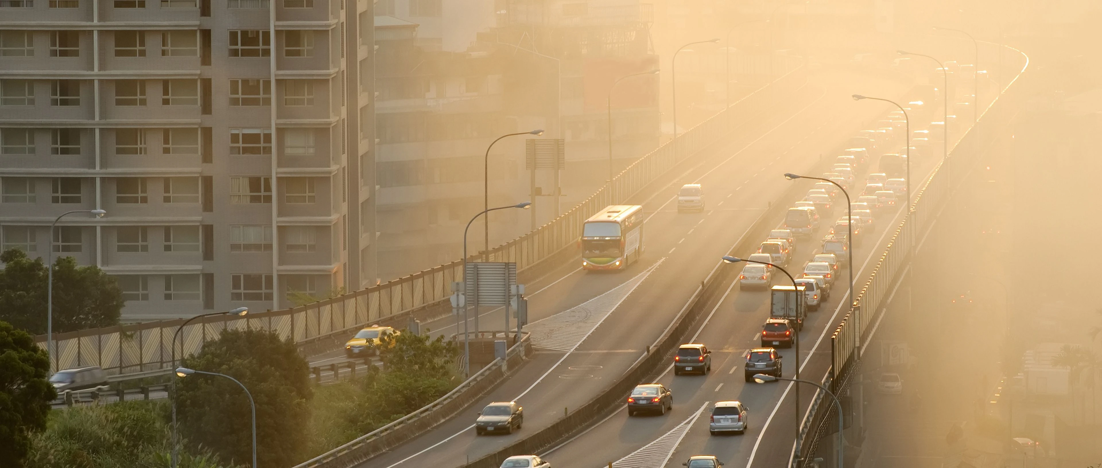 pollution sur une autoroute