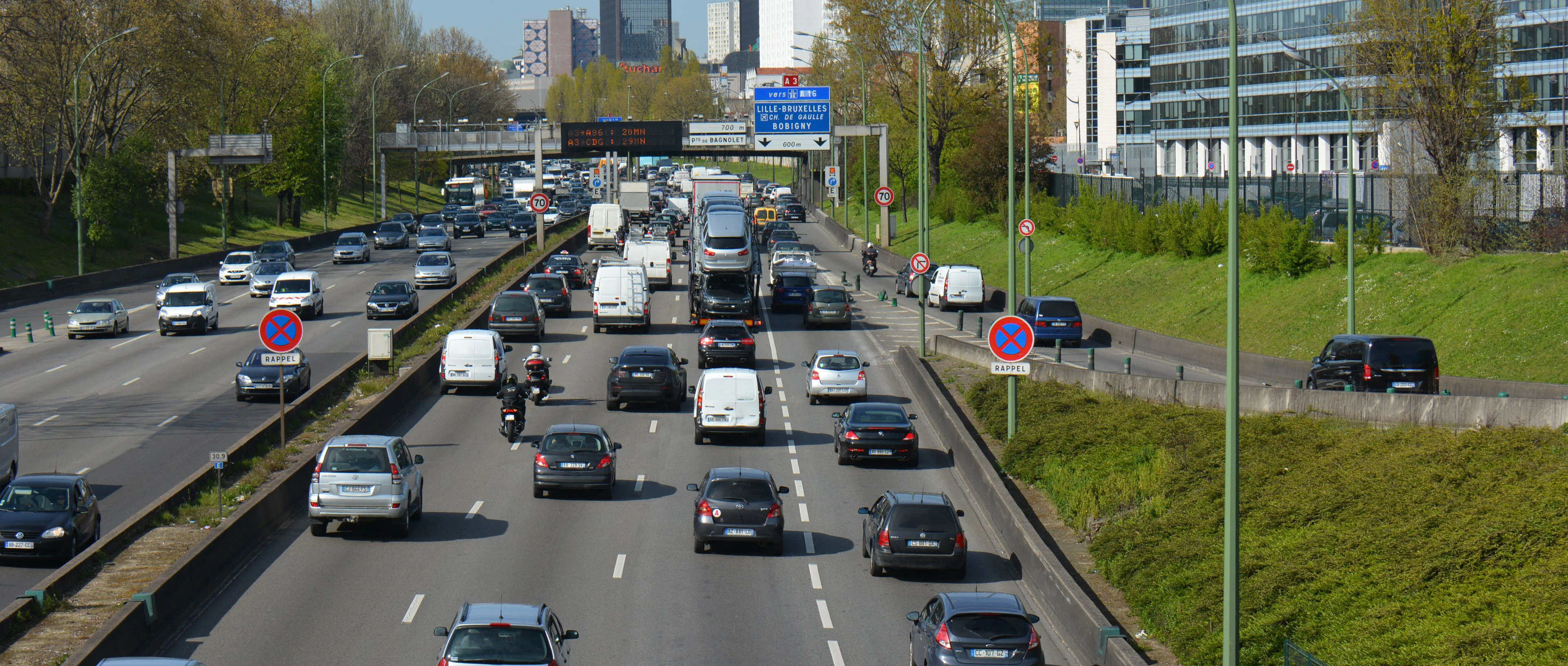 embouteillages sur l'autoroute
