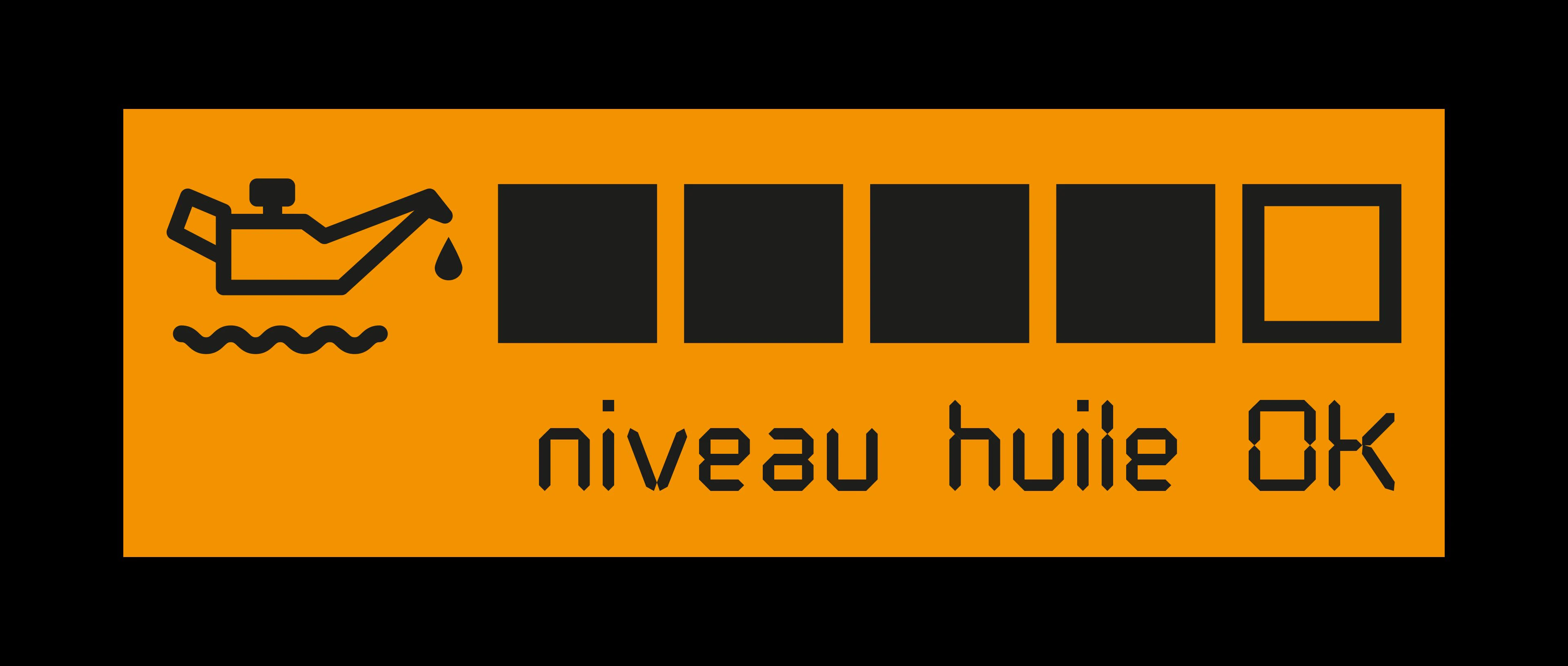niveau d'huile dans une voiture