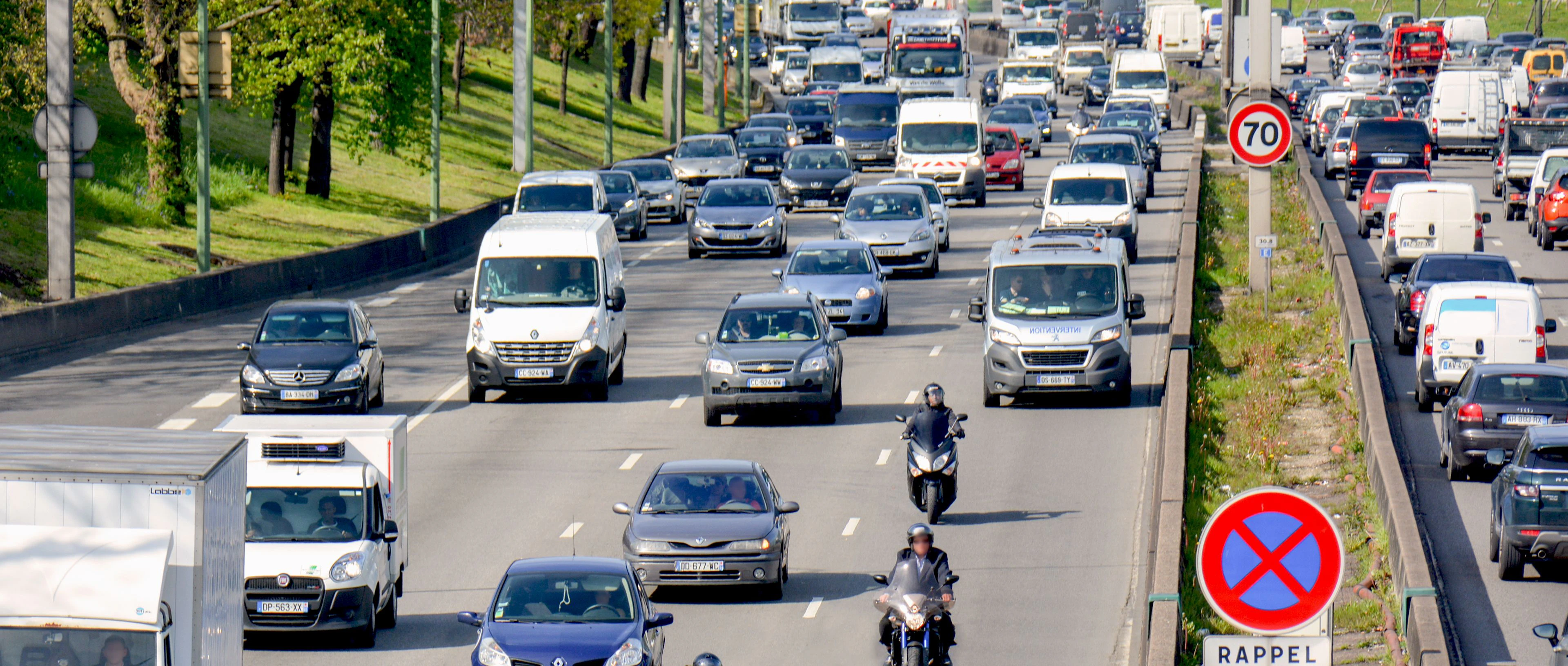 embouteillages sur l'autoroute