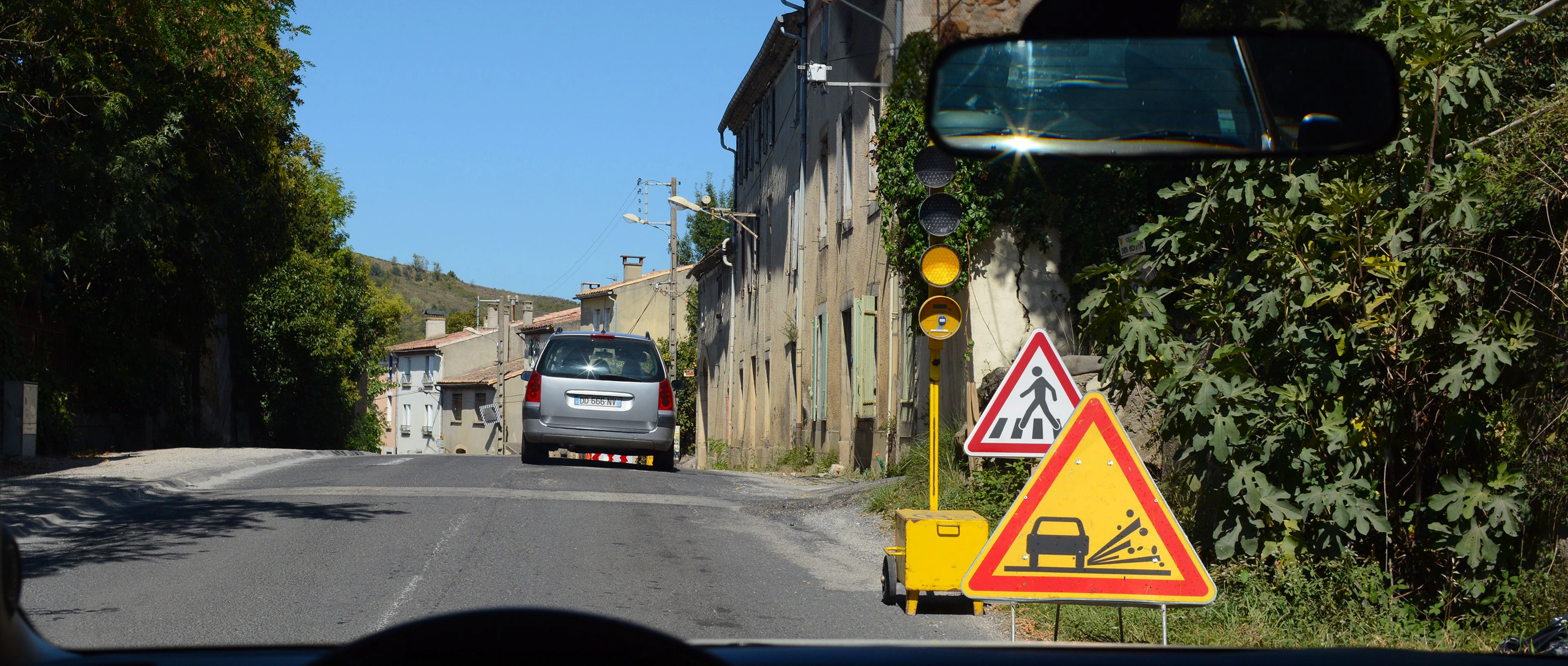 travaux sur la route