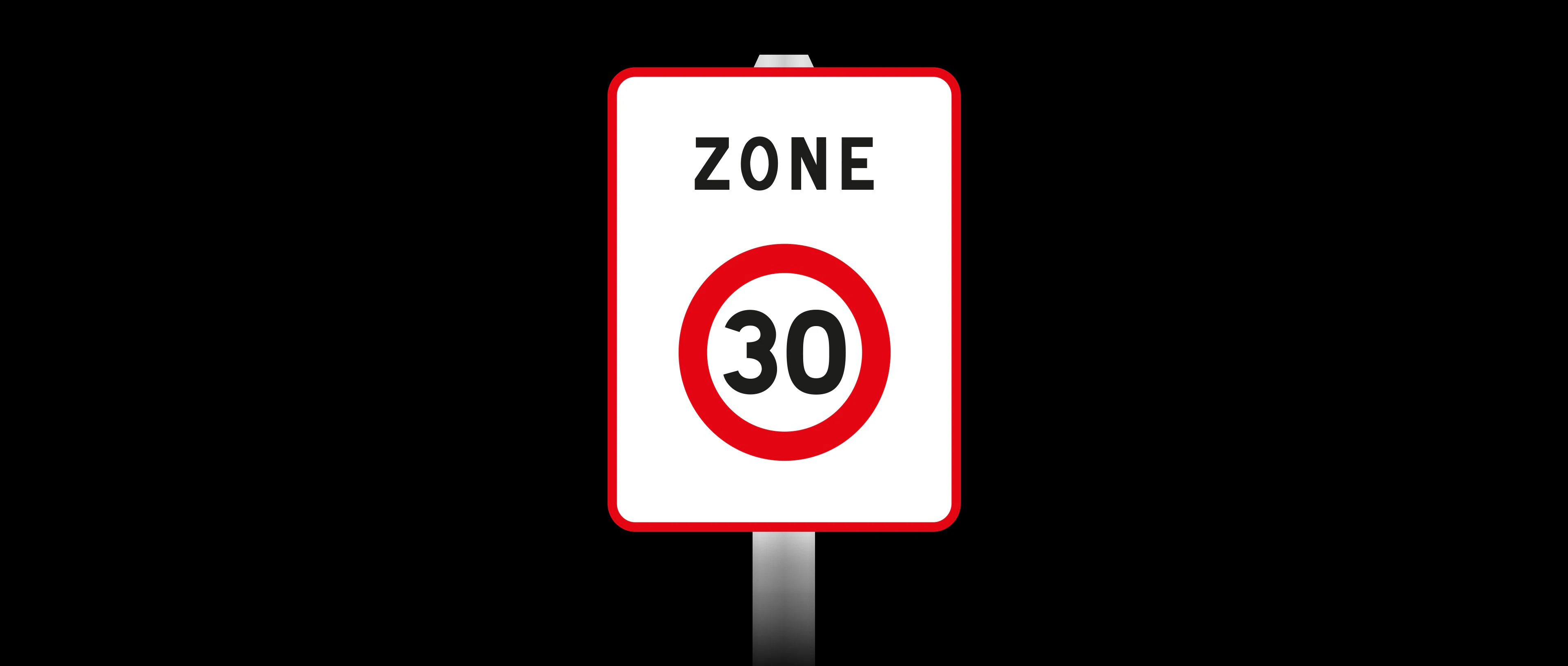 Panneau zone 30
