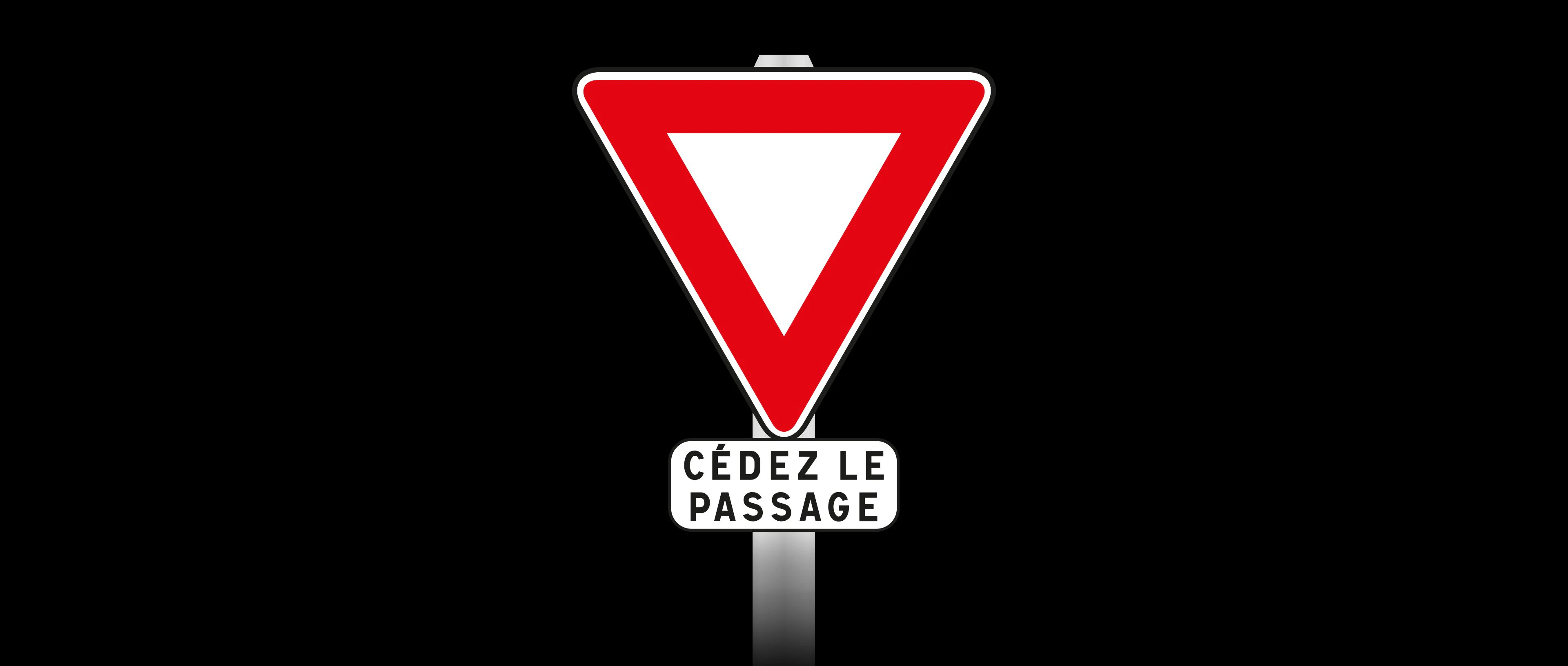 Panneau de cédez-le-passage