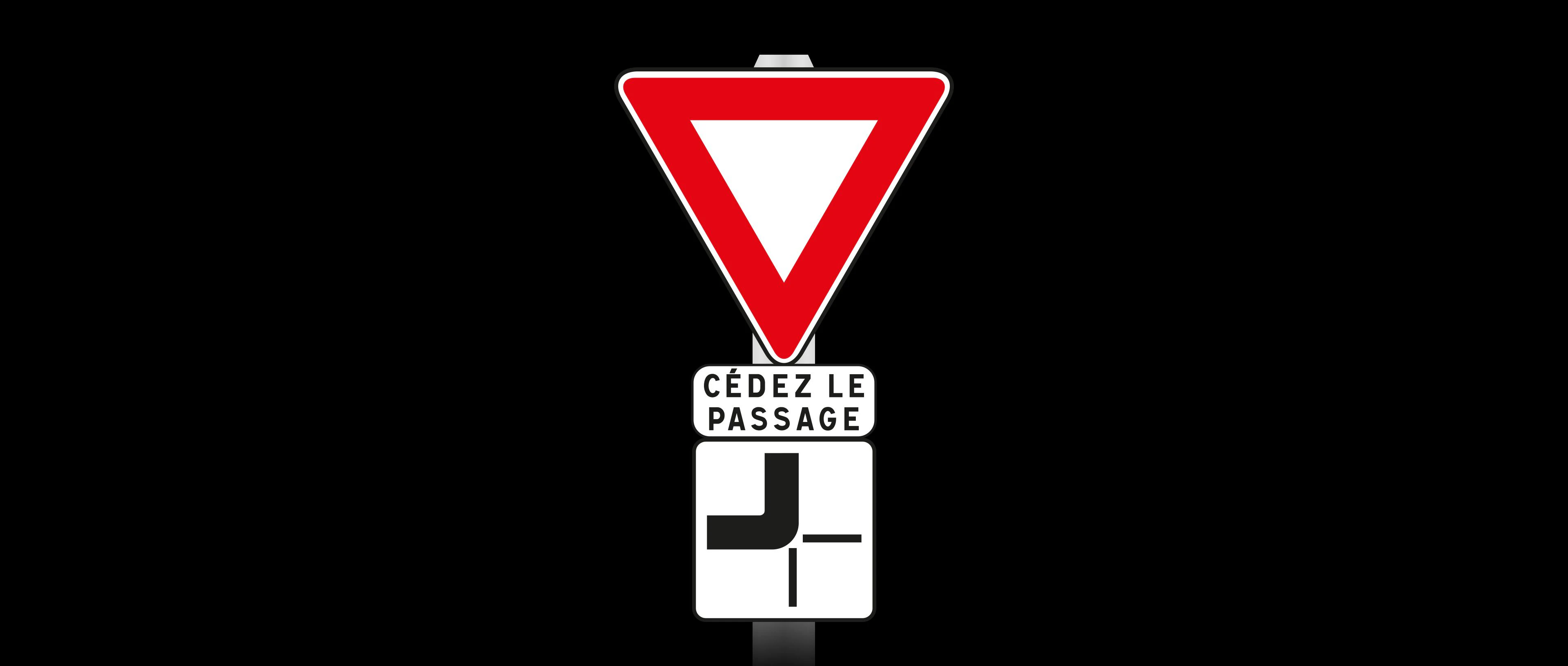 panneau cédez le passage