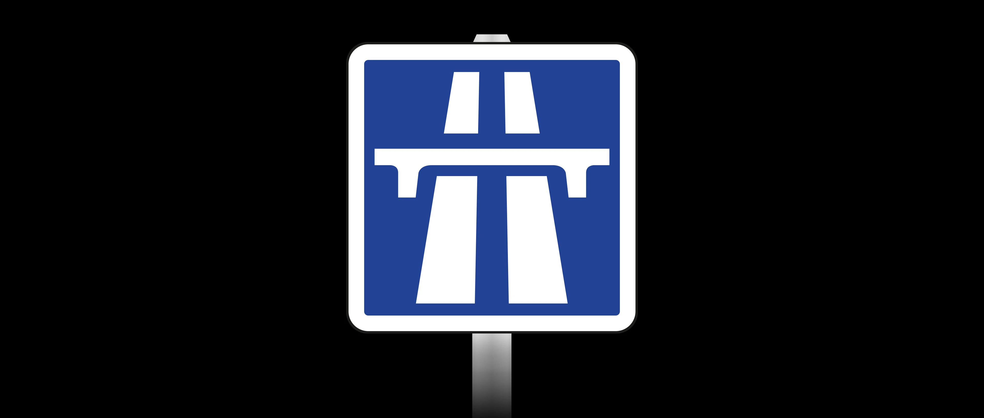 Panneau d'autoroute