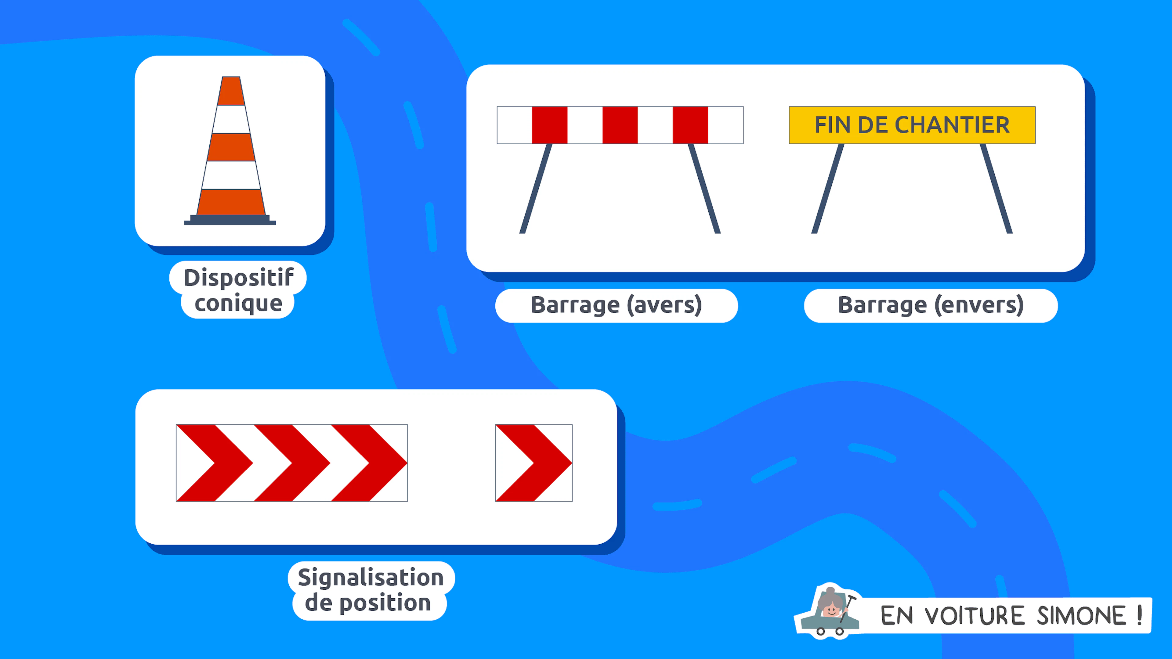 Eléments de signalisation temporaire