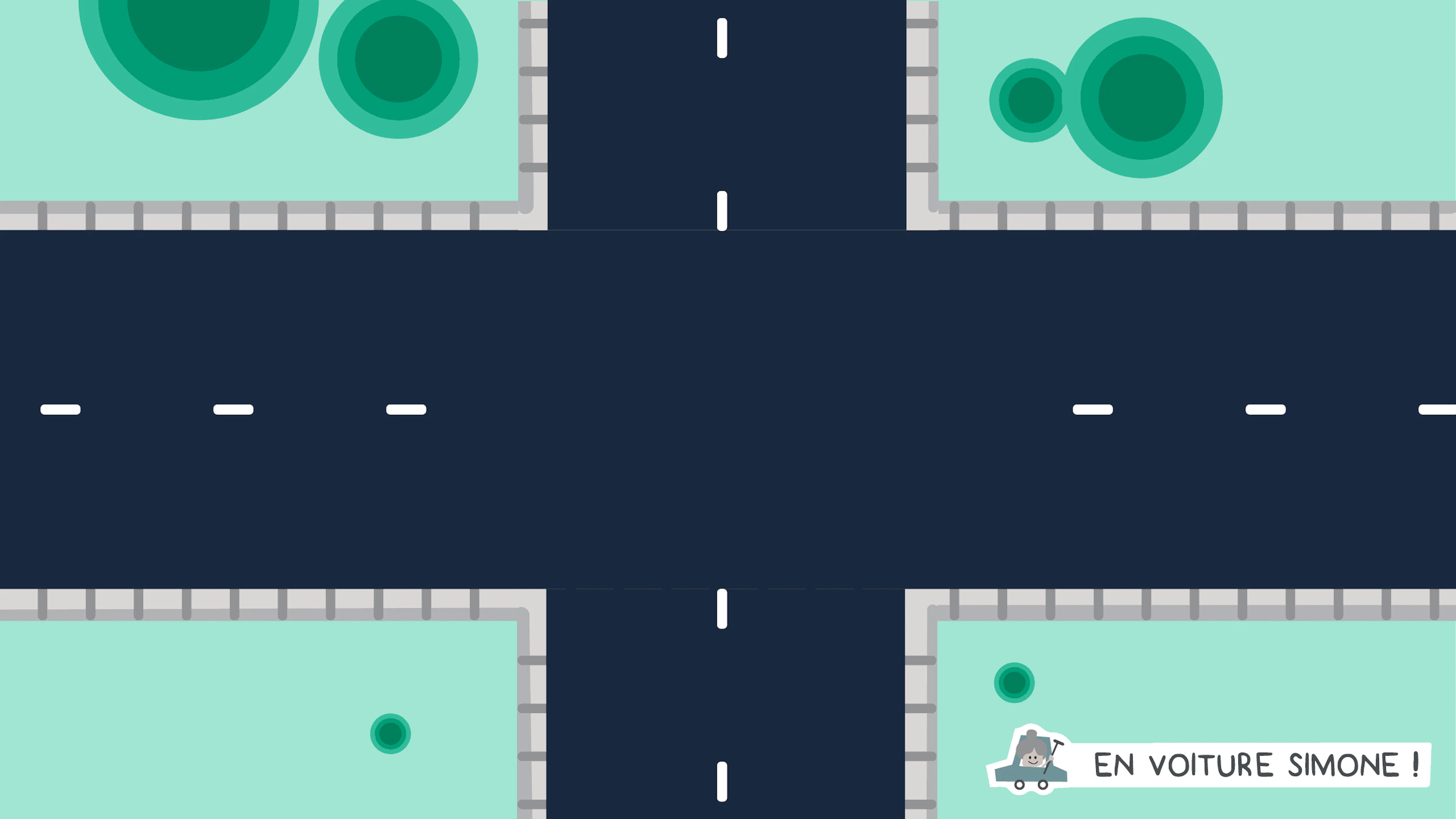 Intersection en croix