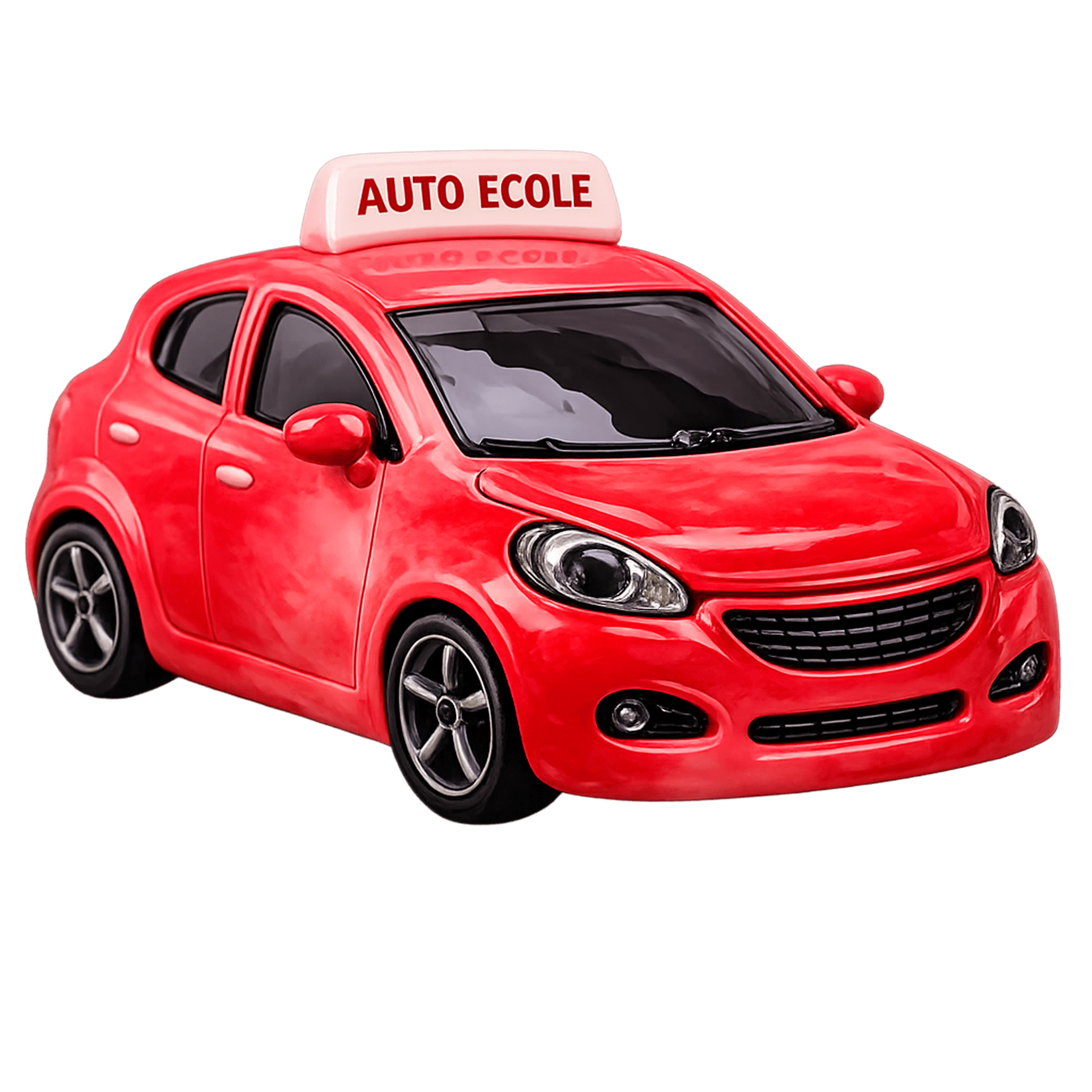 Voiture auto-école rouge