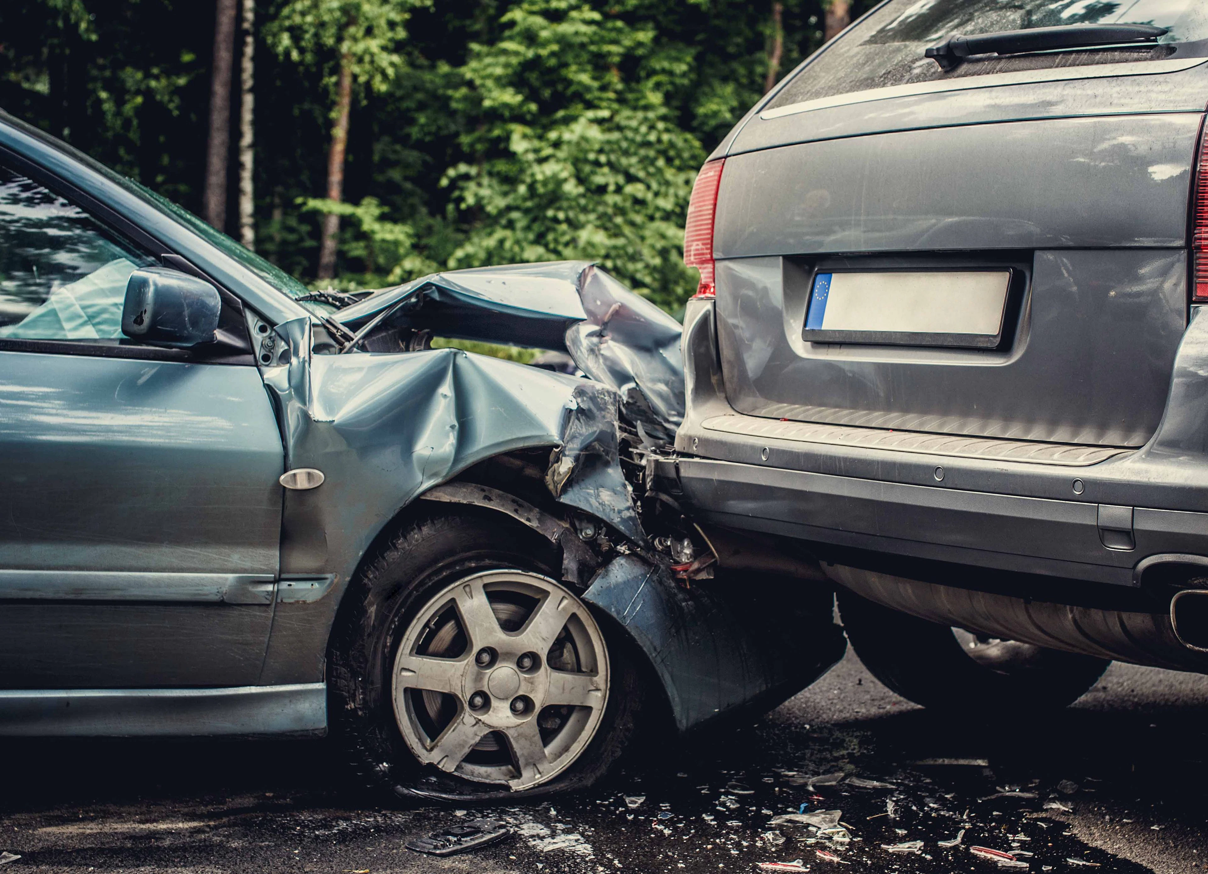collision entre deux voitures