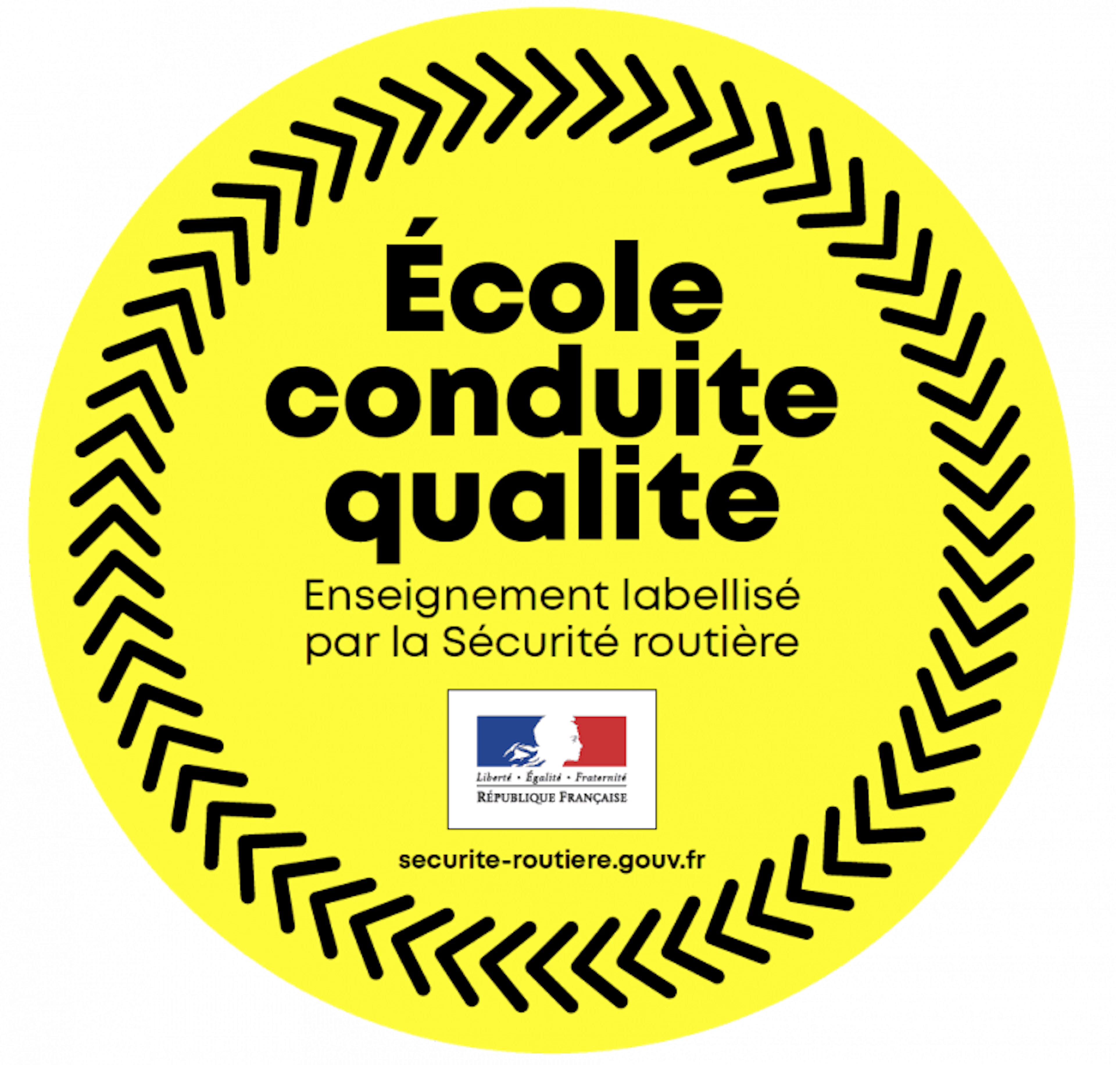 Logo label école conduite qualité