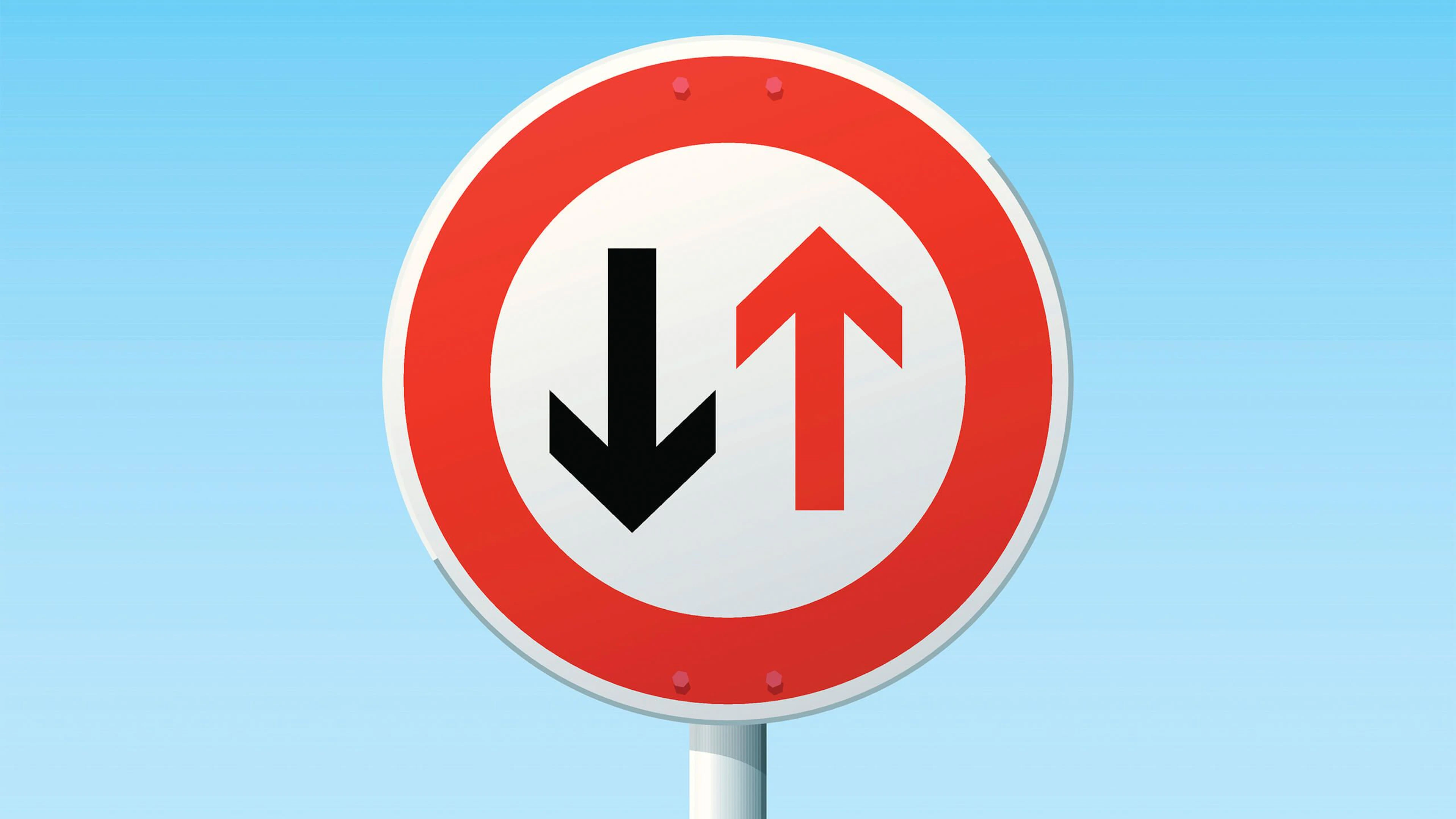 Panneau d'indication de priorité