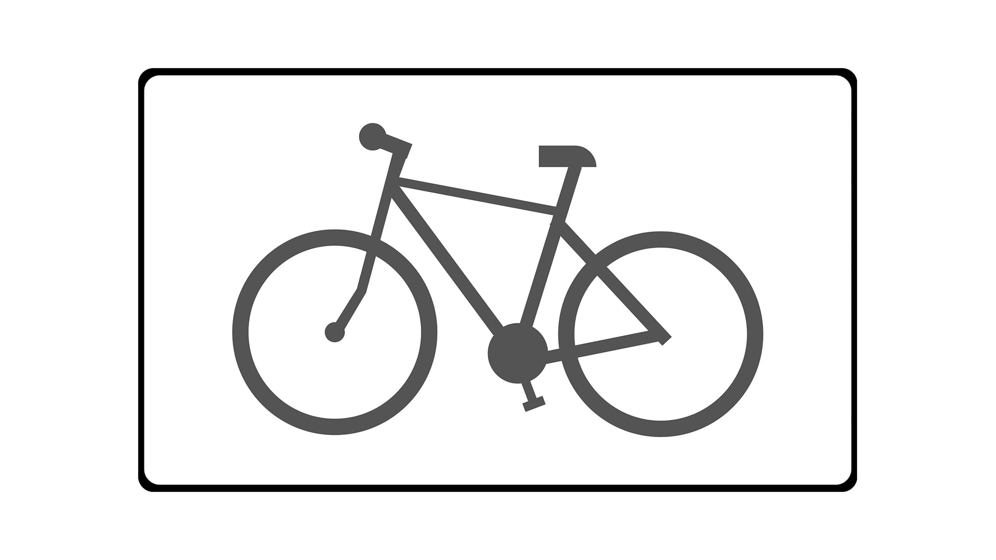 Panonceau de catégorie "cycles”, nommé M9v