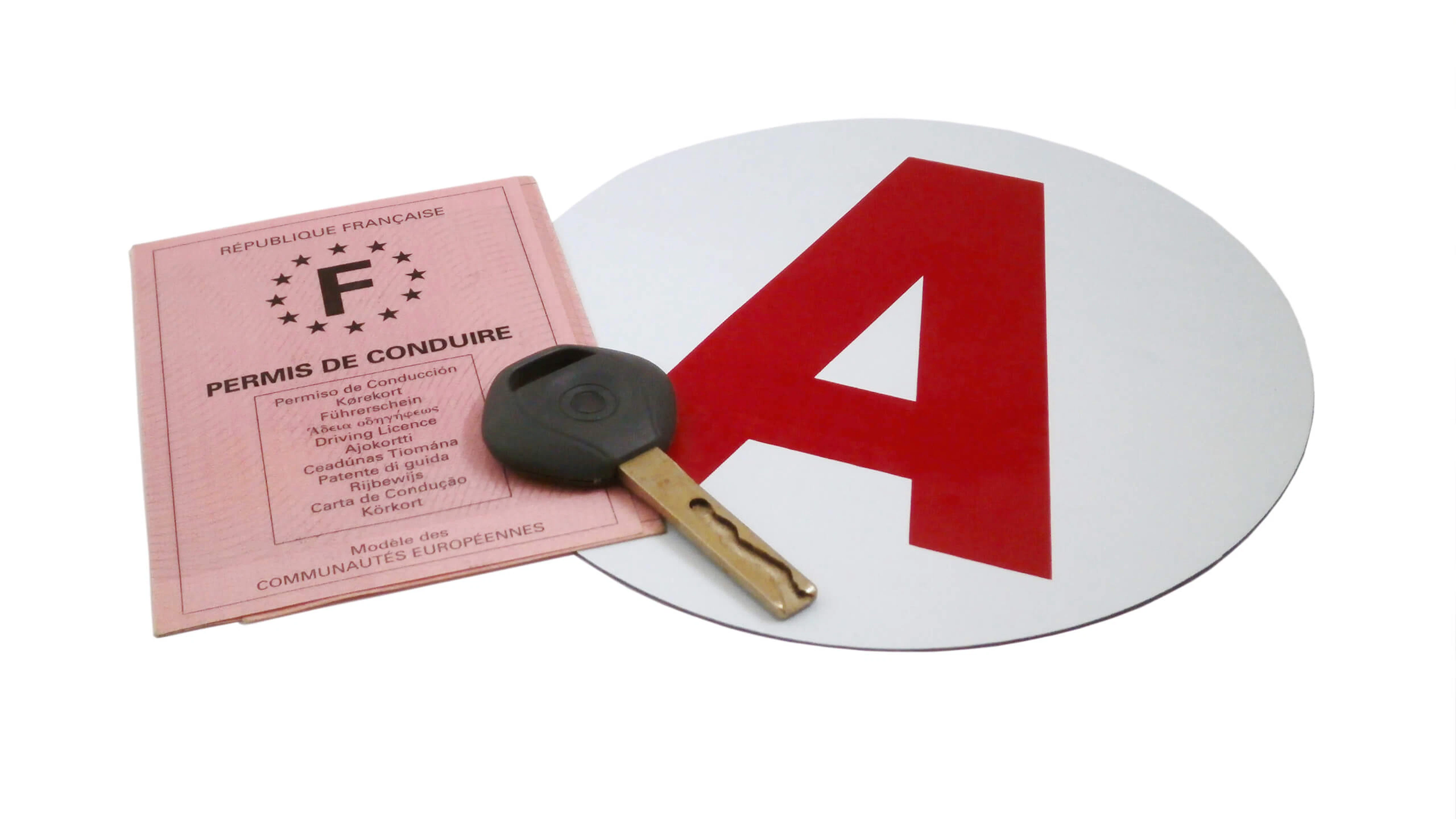 Permis de conduire et disque A