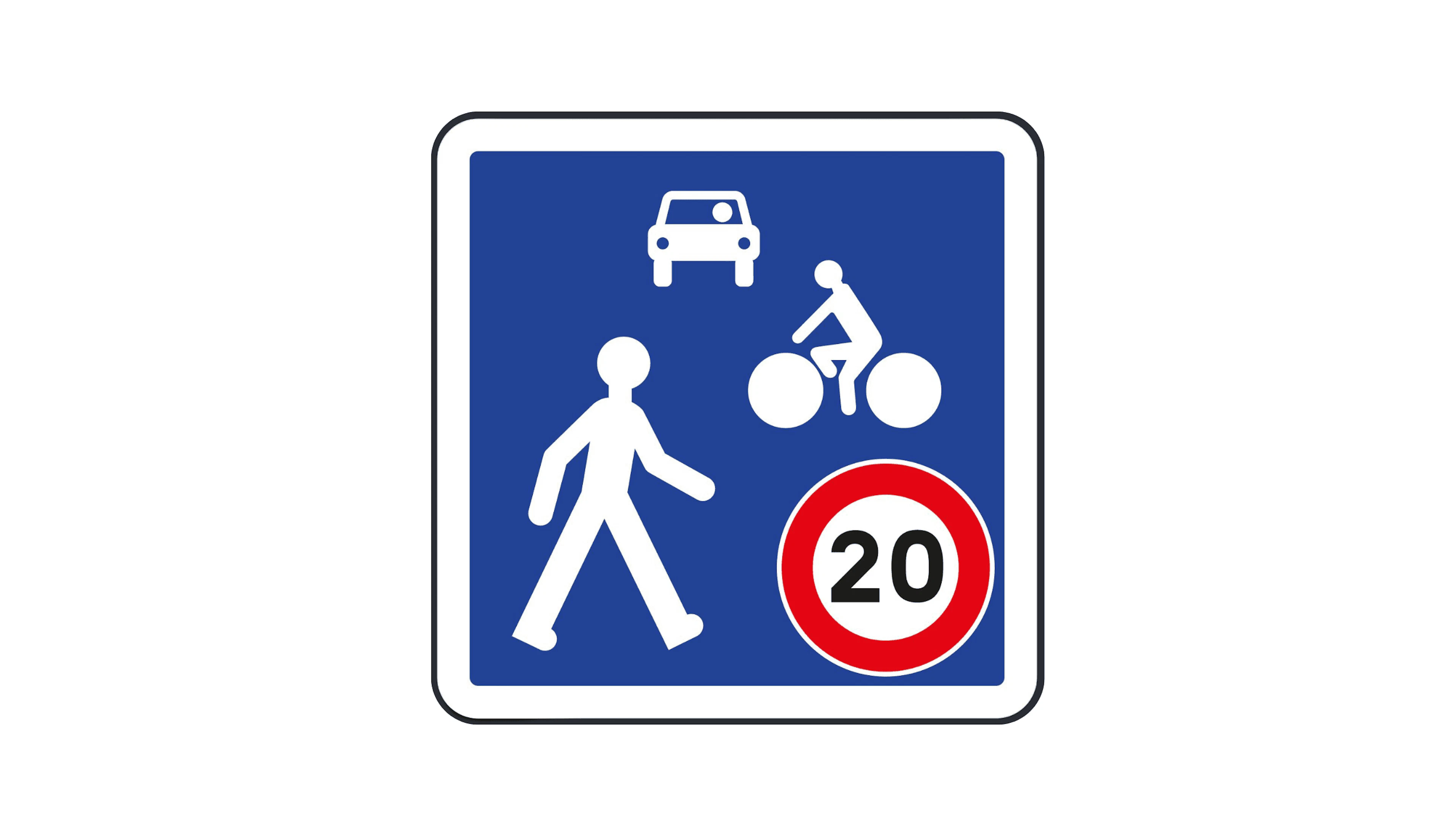Panneau d’entrée de zone de rencontre