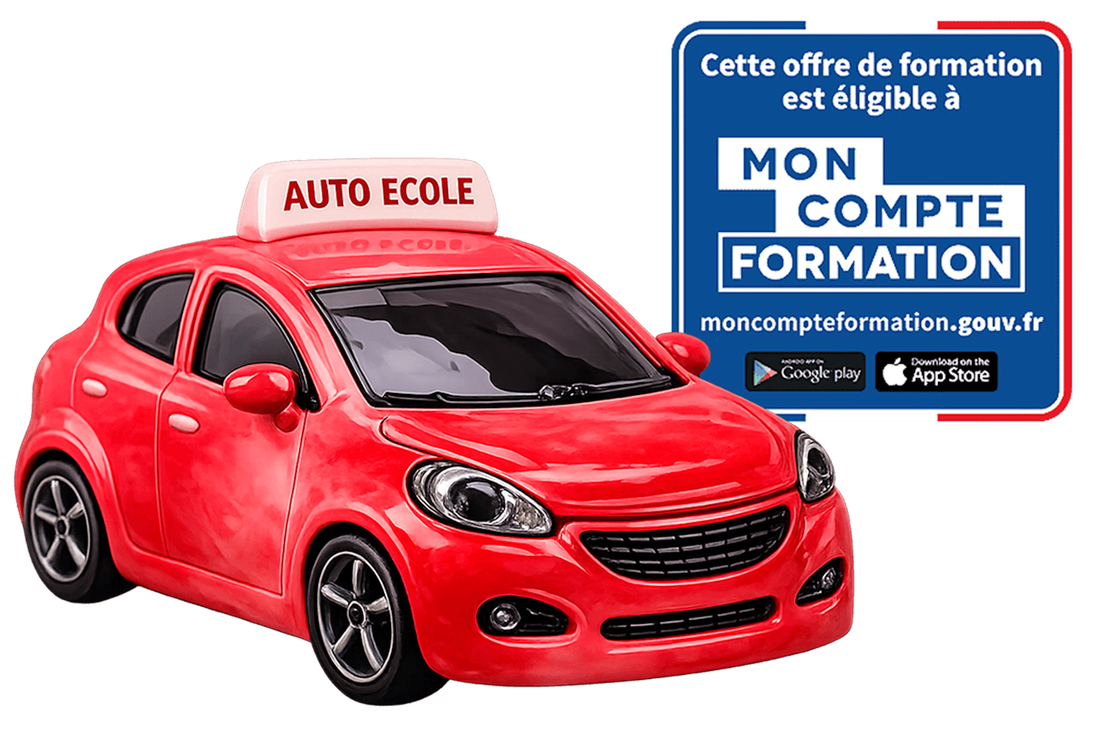 Voiture auto-école et CPF