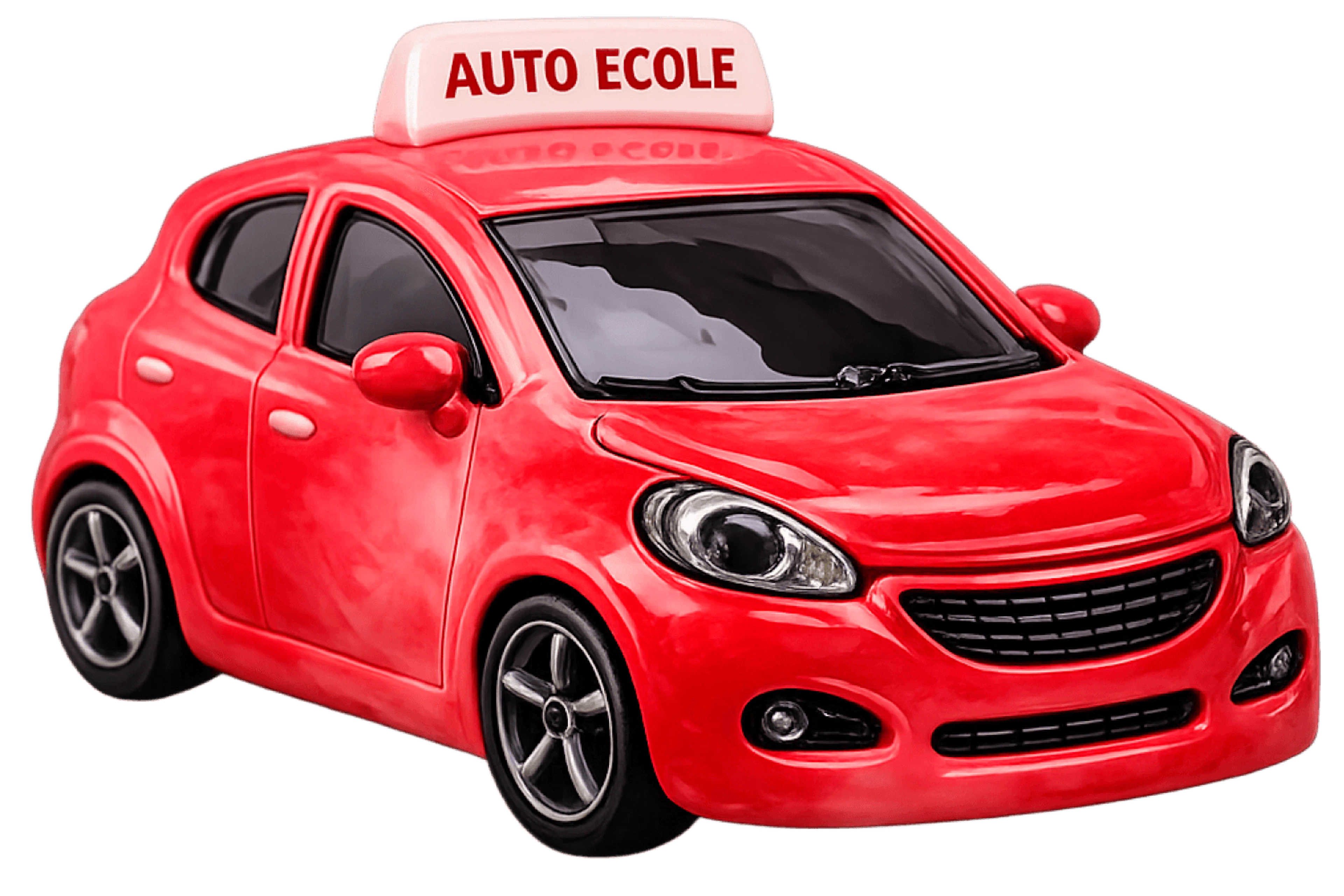Voiture auto-école rouge